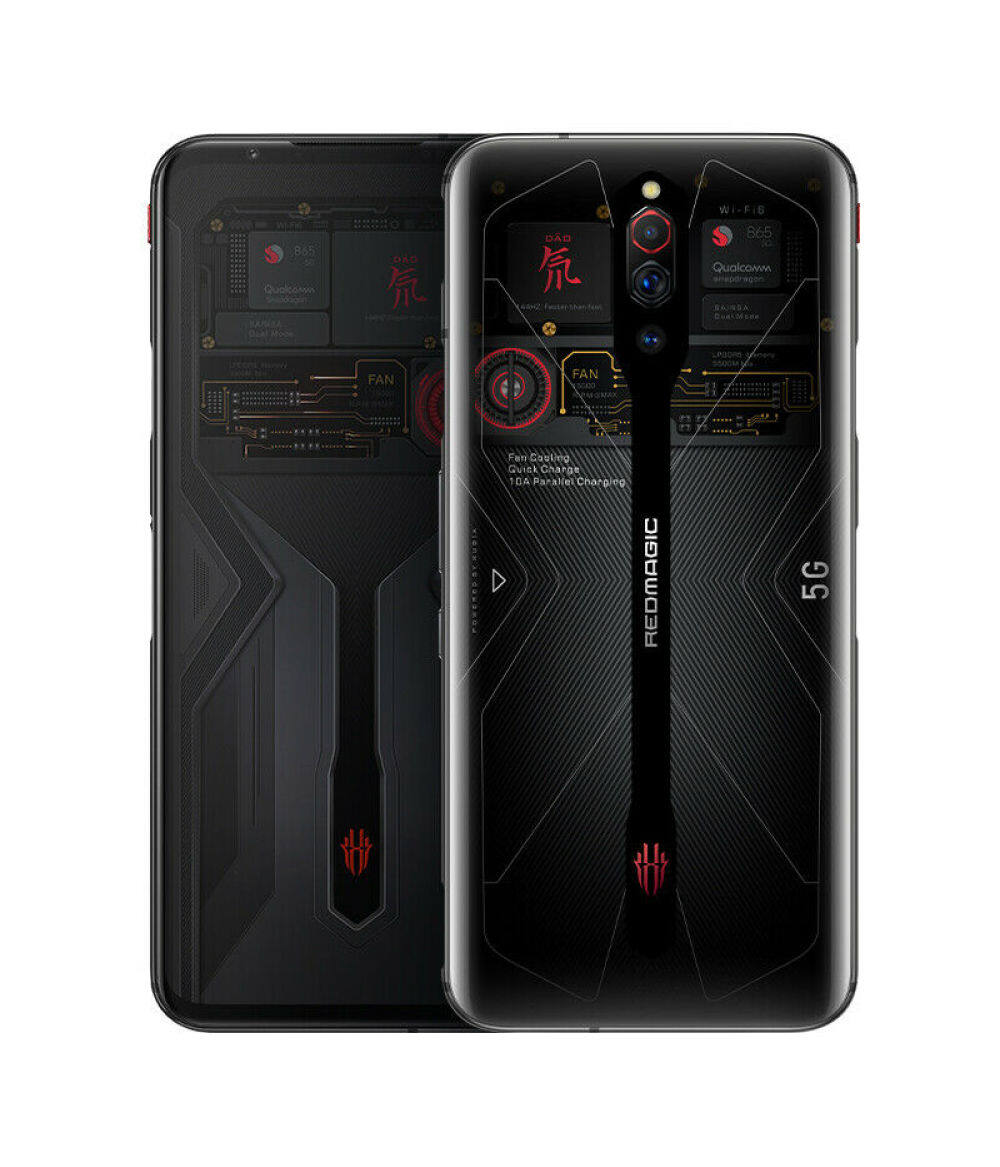 Stock Original Red Magic 5G Gaming Mobile Phone Android 10 Snapdragon 865 Red Magic 6.65''AMOLED Turbo 64MP Fingerprint 4500mah HDMI